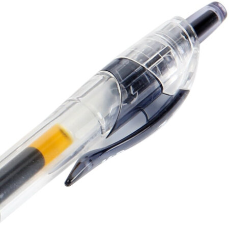 晨光(M&G)GP1008黑色0.5mm按动中性笔子弹头中性笔签字笔水笔 12支/盒